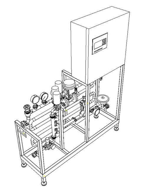 CARBOSET Mini beer carbonation wireframe