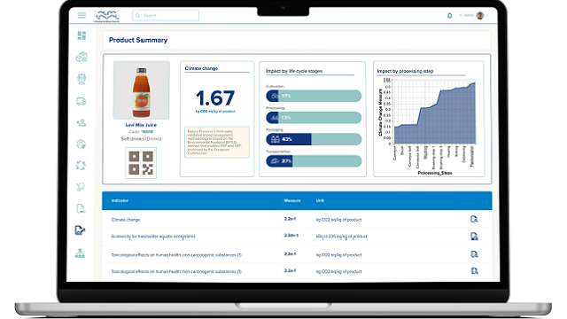 Lifcycle assessment solution mockup V2
