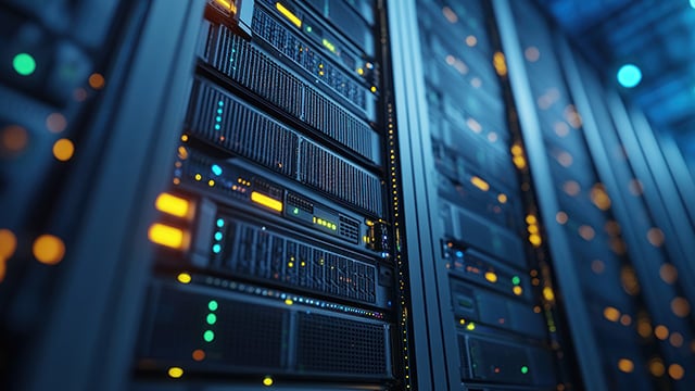 close up data center